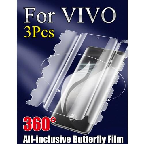 X60 ProPlus Front Back Screen Protector For VIVO X50 Pro Plus Soft Butterfly Hydrogel Film IQOO 7 NEX 3 3S 360° All-Inclusive