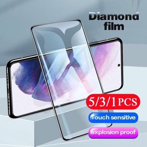 5-1Pcs 9D for Samsung Galaxy S21 FE s20 Ultra s10 lite s10E s9 s8 plus s7 edge tempered glass protective phone screen protector
