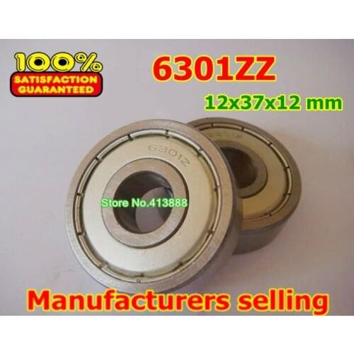 1pcs) Deep Groove Radial Ball Bearing 6301ZZ 6301-2RS 12*37*12 mm