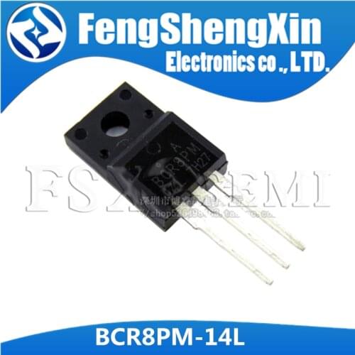 5-10)pcs BCR8PM-14L TO-220F BCR8PM TO-220 600V 16A