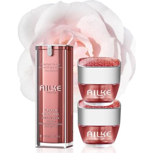 AILKE Anti-Freckles vitamin c face serum Customized cream sets moisturizer whitening Hyaluronic acid facial care whitener skin