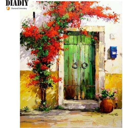 Full Square&round drill 5D DIY Diamond embroidery Colored door Diamond Painting Cross Stitch Rhinestone Mosaic decor gift