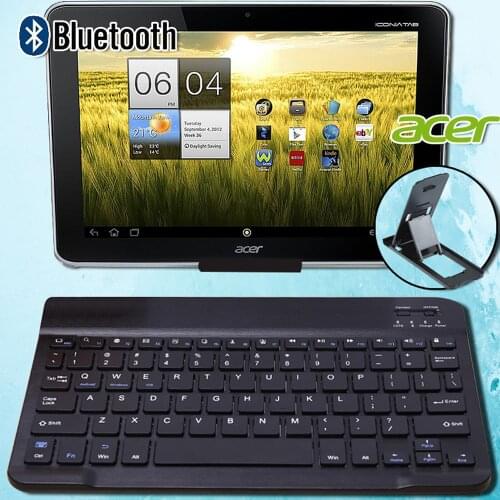 Bluetooth Keyboard Wireless Keyboard for Acer Chromebook Tab 10/Tab 10/Iconia One 10 Rechargeable Noiseless Keyboards Bluetooth