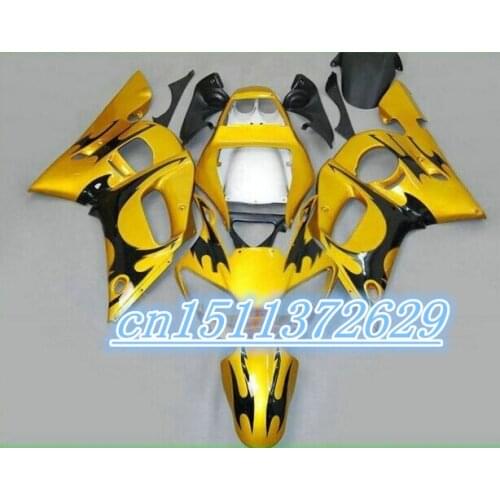 Dor-yellow black Fairing Bodywork Kits For YZF R6 1998-2002 YZF R6 D