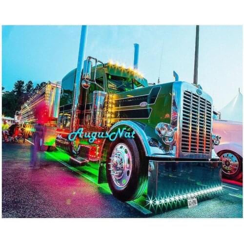 Truck diamond painting cross stitch lorry wall art picture cars diamond dotz decor diamond stickers landscape needlework gift