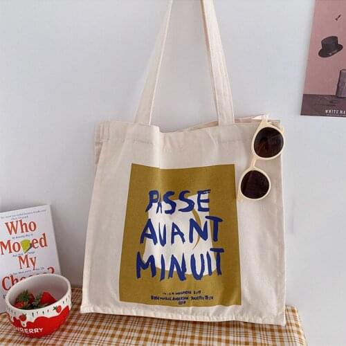 Canvas Tote Bag Women Shopper Bag Designer Handbags 2021 Fashion Casual Japanese Style Large Capacity Double Sided Shoulder Bags