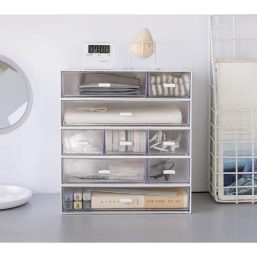 Office Supplies Desk Accessories Stationery Organizer Drawer Desk Storage Box Multifunction Stationery Holder Pink Stationery