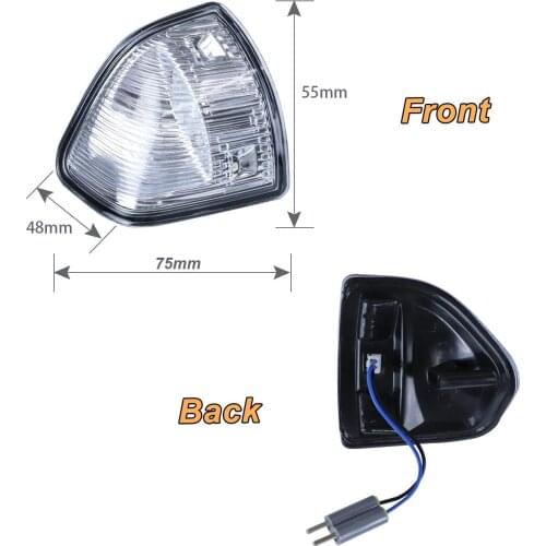 Turn Signal Lamps Left Right LED Outside Rear View Mirror Cover Len For Dodge Ram 1500 2500 3500 4500 5500 68302828AA 68302829AA