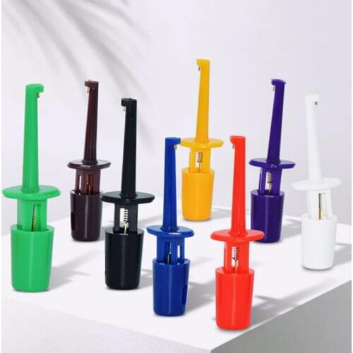 Mini 12Pcs Or 10pcs Single Test Hook Clip For Electronic Testing IC Grabber Large Round Crocodile Clip