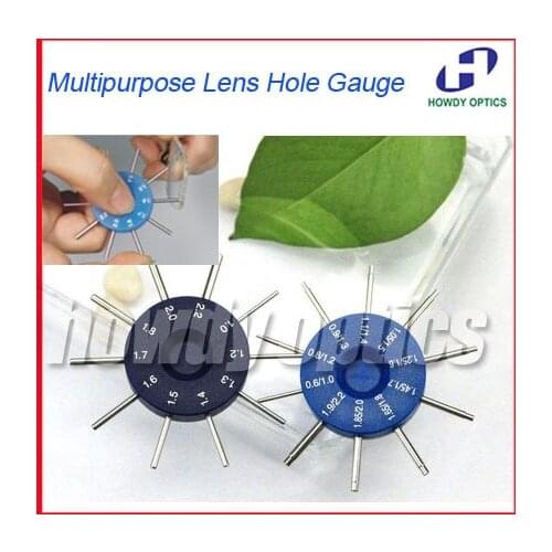 Multipurpose Lens Hole Gauge Hole Tester Hole Appraratus Optics Plug Gauge Measurement Instrument free shipping