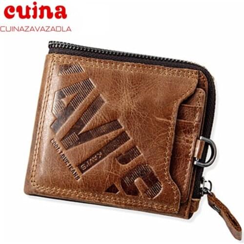 Fashion Mens Wallet Money Bag Solid Color Leather Business Short Wallet Famous Vintage Walltes Multi-card Soft Purse Coin Bag