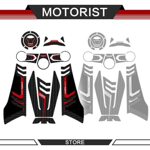 Motorcycle decals for CBR650R CBR 650R 2019-20 3D carbon fiber Sticker Decal Emblem Protection Tank Pad Cas Cap decorative decal