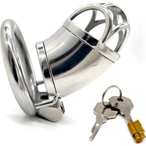 304 stainless steel Male Chastity Device Penis Lock Chastity Cage Metal Ring Sex Toys For Men Chastity Belt Adult Games Sex Shop