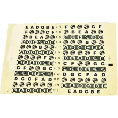 For Musical Instruments Guitar Fretboard Note Sticker Musical Scale Label Fingerboard Decal