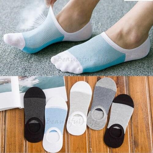 1Pair New Outdoor Mens Sports Socks Breathable Non-slip Cotton Sock Jogging Cycling Running Football Basketball Socks Wholesale