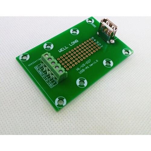 USB Type A Vertical Jack Module Board