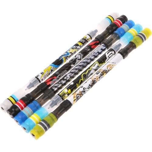 Non Slip Coated Spinning Ballpoint Pen Rolling Finger Rotating Playing Student M17F
