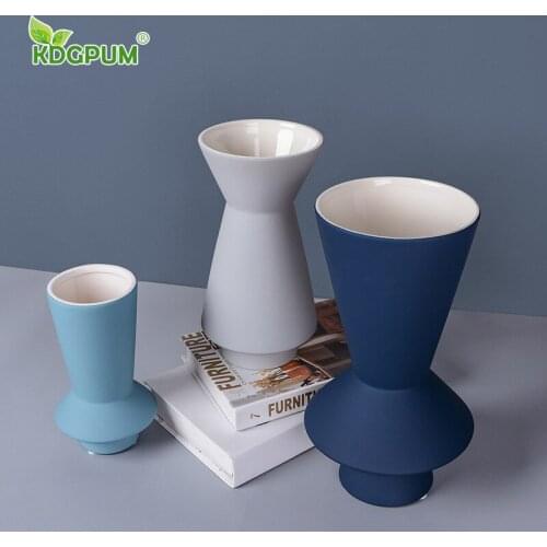 Modern Simple Morandi Ceramic Ornaments Nordic Ceramic Vases Home Living Room Decoration Soft Decoration Ceramic Crafts