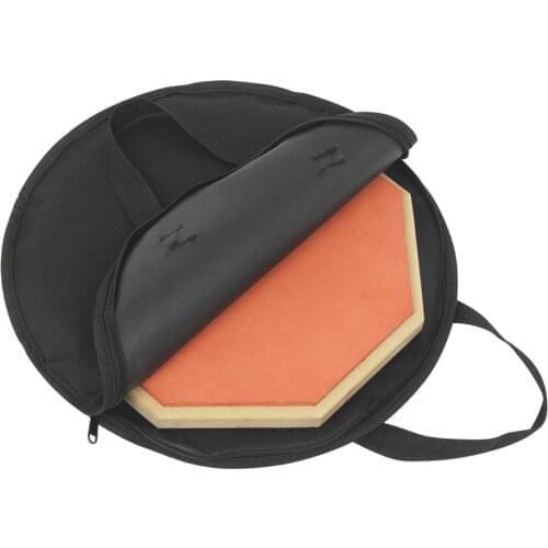 12 Inch Drum Bag Portable Waterproof Black Dumb Drum Pad Trainer Practice Drum Carrying Bag Percussion Instrument Pack IN-10