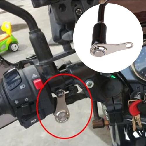 Universal Motorcycle Handlebar Flashing Switch Motorcycle Light Switch ON OFF Button ATV Bike DC12V / 10A Two-wire Black Cable