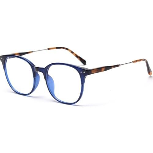 Veshion Retro Style Glasses for Men Korean Square Eyeglasses Optical Half Metal Clear Lens Accessoreis Transparent Grey