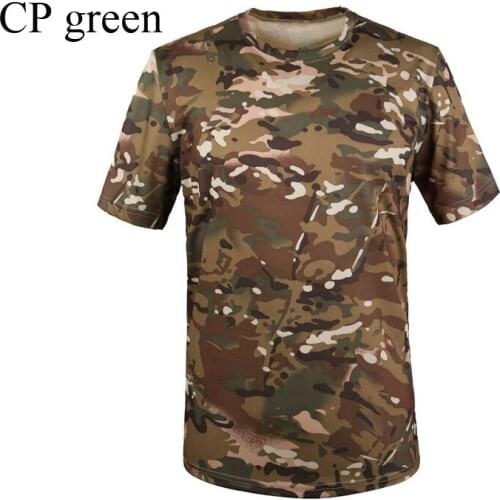 High Quality 2019 Outdoor Sport ESDY Camping Camouflage Camo Soldier Military Combat quick Drying O-Neck Jungle Hiking T-shirts
