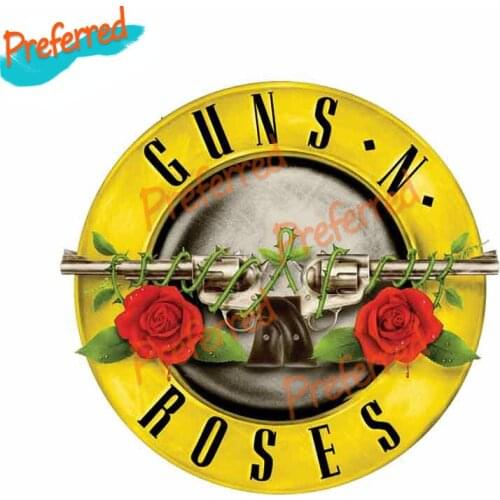 High Quality Guns N Roses Sign Badge Brand Decal Motocross Racing Laptop Helmet Trunk Wall Vinyl Car Sticker Die Cutting