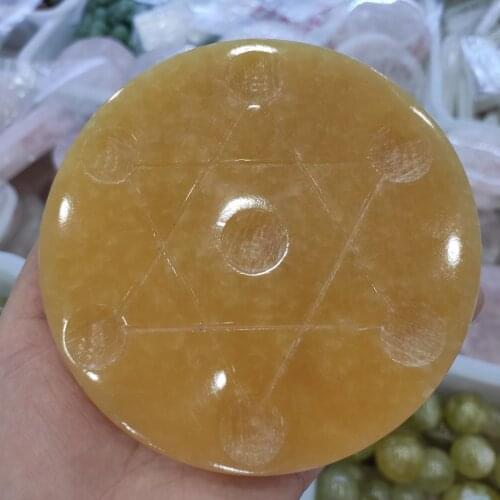 12cm 1pcs Feng shui seven star array topaz base+ plate base decoration