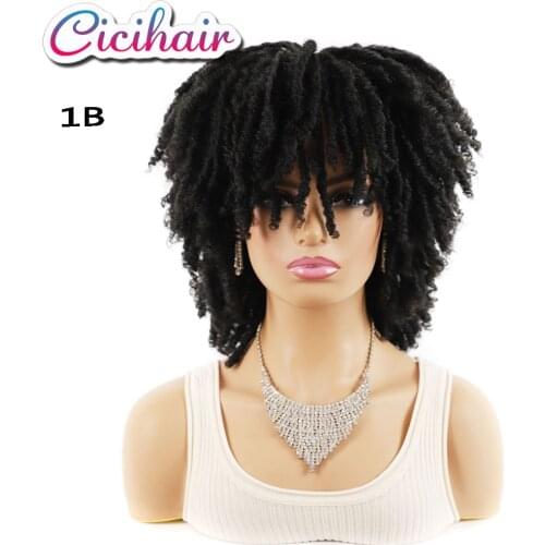 CICIHAIR 6"Dreadlock Braid Twist Synthetic Wigs Dirty Braided Hair Afro Dirty Braid Wig Crochet Heat Resistant For Black Women