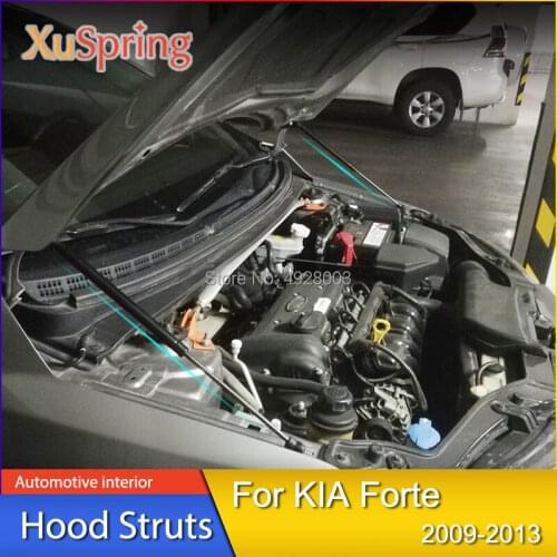 For 2009-2013 Kia Forte Cerato Koup Naza K3 Car Hood Gas Shock Lift Struts Spring Gas Support Rods Damper Car-styling