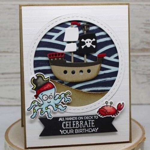 Go With the Flow Wave Stencil for DIY Scrapbooking Album DIY Paper Card Craft Fun Plastic Templates Decoation New 6x6 inch