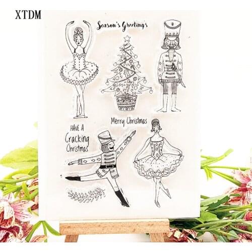 Hot sale ballet Transparent Clear Stamps / Silicone Seals Roller Stamp for DIY scrapbooking photo album/Card Making