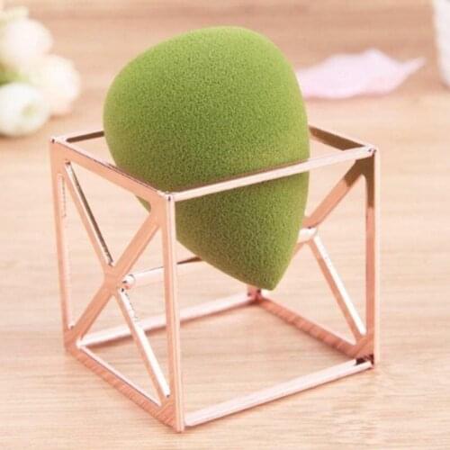 Hot Sale Makeup Beauty Egg Holder Durable Powder Puff Sponge Display Stand Alloy Drying Holder Rack Cosmetic Puff Holder