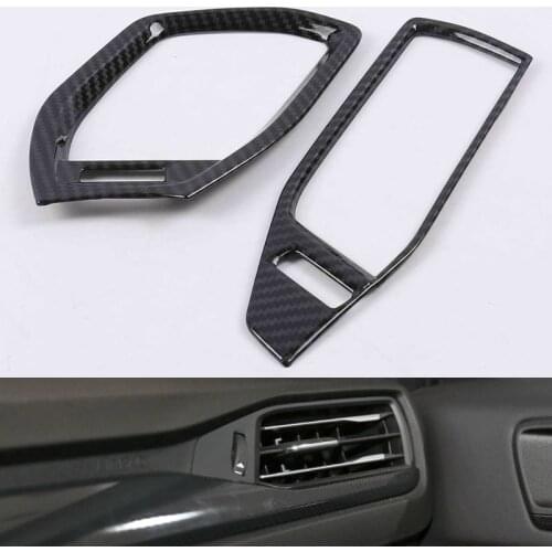 Carbon Look Chrome for Ford Focus MK4 2019 2020 Side Conditioning Outlet Decoration Cover Trims Accessories