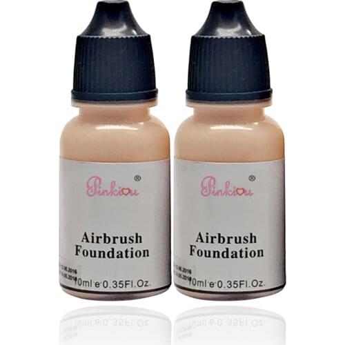 Airbrush Foundation MakeUp Cosmetics Pro Concealer Base For Face Beauty DIY Diamond Color Eye shadow Color 10ml/bottle