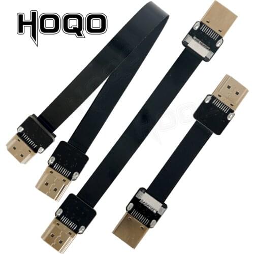 HDMI-Compatible Short FPV HDMI Cable 20cm ultra thin light hdmi Flat Ribbon 5cm flexible for Camera video HDTV 10cm
