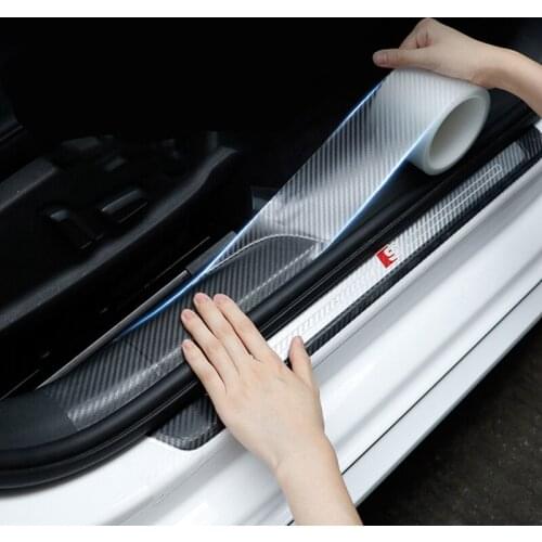 Lcyonger 3/5M Car Door Plate Sticker Bumper Body Anti Scratch Strip Protector Sill Scuff Plate Stickers Cover Car Accessories