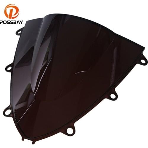 POSSBAY Wind Deflector Motorcycle Windshield Windscreen for Honda CBR1000RR 2008 2009 08 09 Cafe Racer Mountain Bike Windscreen