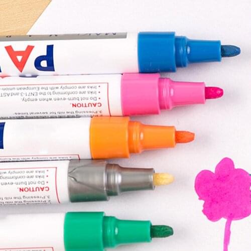 Colorful Waterproof Paint Marker Pen Car Tyre Tire Tread Paint markers Auto Scratch Solvent Erase Repair Remover Fix Pen