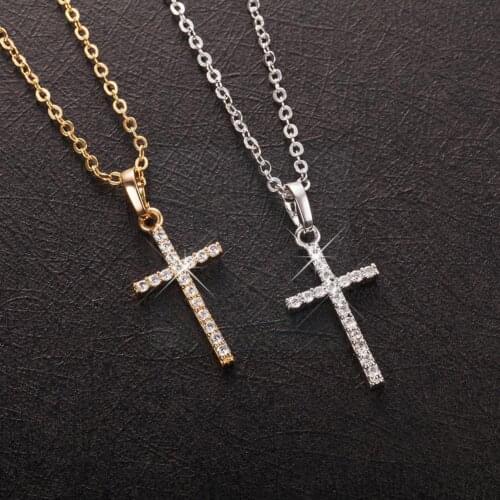 Retro Pendant Necklace Ins Diamond Hip Hop Fashion Necklace Trendy Simple Female Jewelry C5N6