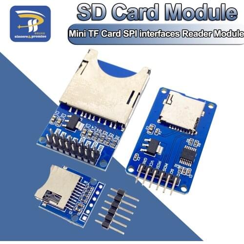Micro SD Card Mini TF Card Reader Module SPI interfaces with level converter chip 5V/3.3V For Arduino DIY KIT