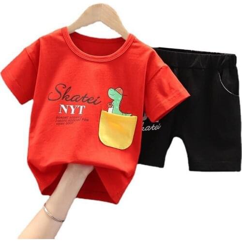 New Summer Baby Girls Clothes Suit Children Boys Sport T-Shirt Shorts 2Pcs/Sets Toddler Fashion Costume Outfits Kids Tracksuits
