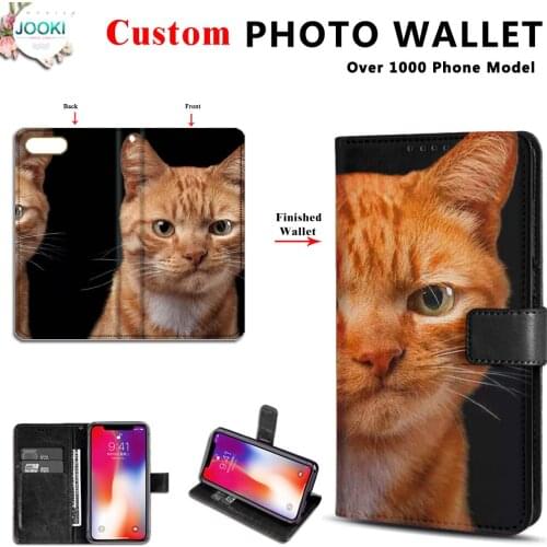 P30 Lite personal photo Leather Magnetic Flip Wallet Case Cover ForHuawei P30lite Customize Your Photo Wallet Design Cover