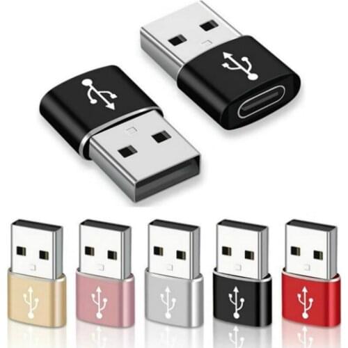 Type C Female to USB Male Adapter Converter Connector For Xiaomi Samsung Huawei Oneplus Laptop Type-C Phone Charger Cable