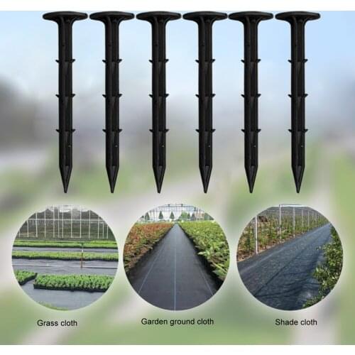 Gardening Pile Ground Cover Nails Plastic For Holding Down Tents Landscape Stakes Plant Support Raincloths Fixing Tools