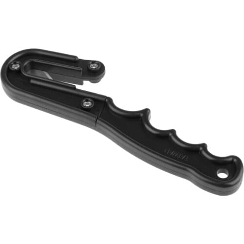 Safety Net, Line, Fishing Line Cutter With 2 Spare Blades For Scuba Divers, Black