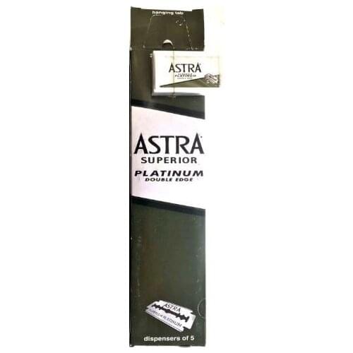 VINTAGE souvenir 1980-2000 100 piece old Astra Superior Platinum Double Edge Safety Razor Blades GREEN long pack r FREE SHİPPİNG