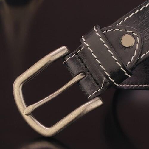 High Quality Fashion Belts Men 3.3 Cm Wide Luxury Fancy Vintage Black Pin Buckle DesignerBbelts Mens Famous Brand Ceinture