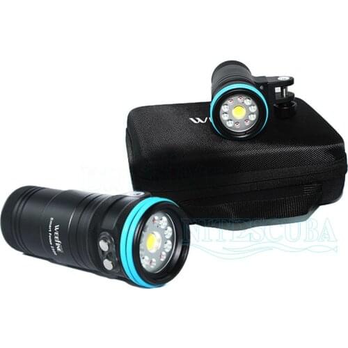 Weefine Wf041 Smart Focus 2300lumen Led Diving Video Photography Light With Spotlight Scuba Torch Wide Angle Cri=90 Uv Red Focus