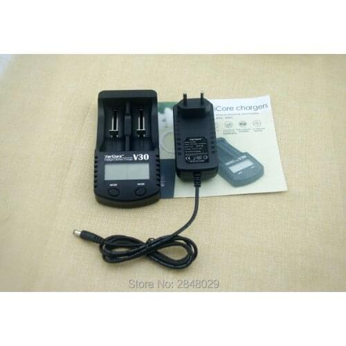 LCD VariCore V30 Charger 18650 3.7 18350 26650 25500 16340 18500 14450 10440 17500 1.2 V AA AAA NiMH Rechargeable Li-Battery Cha